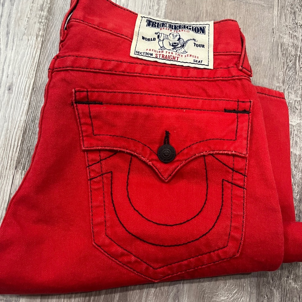 True religion men’s size 31 red straight